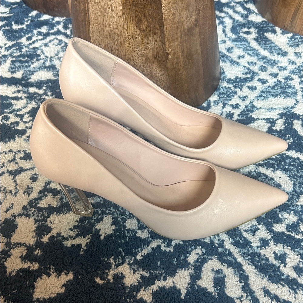 SHEIN Classic Beige Heels - Picture 2 of 3